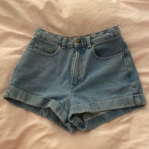 American Apparel Jean Shorts